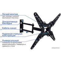 Кронштейн для телевизора Kromax OPTIMA-414 (черный)
