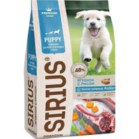 Сухой корм для собак Sirius Для щенков и молодых собак с ягненком и рисом 2 кг