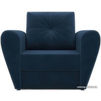 Кресло-кровать Мебель-АРС Квартет (велюр, темно-синий Luna 034)