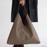 Сумка шоппер MT.style Треугольник (бежевый)