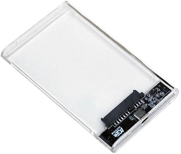 

Бокс для накопителей 2.5" AgeStar 3UB2P4C (прозрачный)