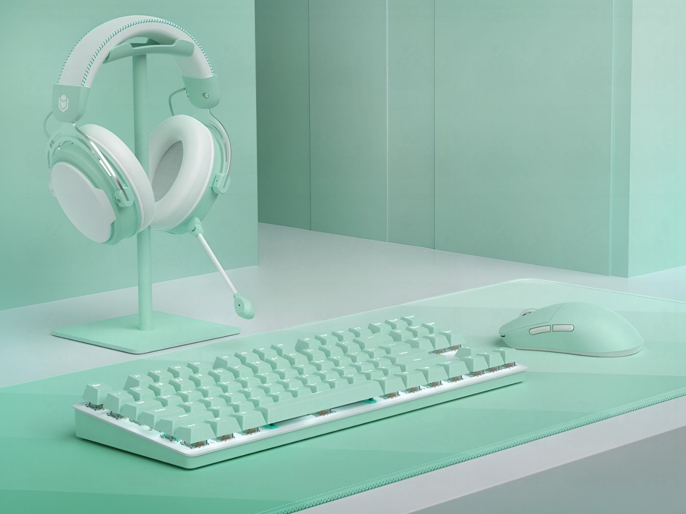 

Игровой набор IO by Red Square Mint (мышь, клавиатура, коврик, наушники)