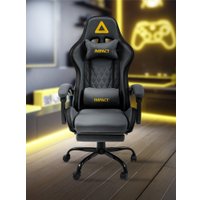 Игровое (геймерское) кресло King Style Impact Sueder Fabric Black (темно-серый/черный)