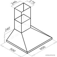 Кухонная вытяжка Backer KH60A-F2 Inox