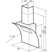 Кухонная вытяжка Nodor Evo Black 900