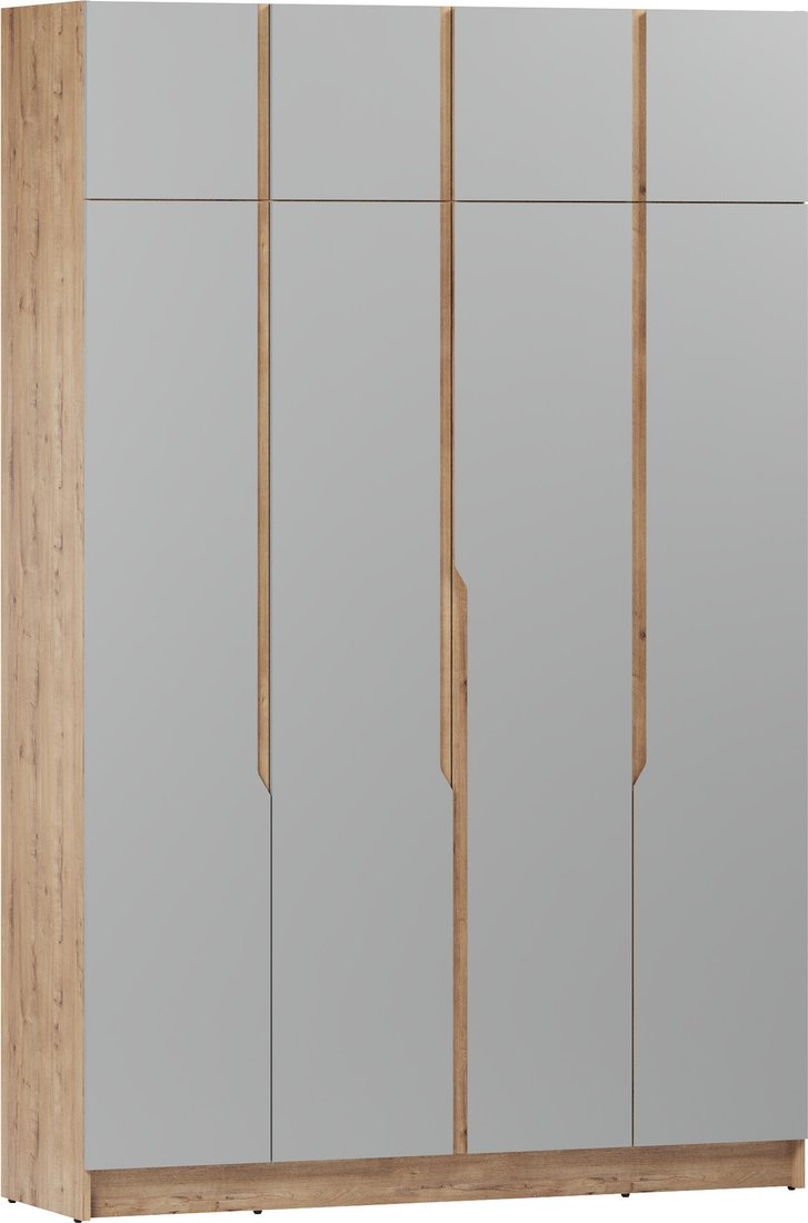 

Шкаф распашной ЭлиГард Aura 4Dа (дуб вотан/дымчатый алмаз)