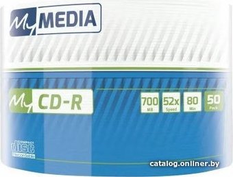 CD-R диск MyMedia 700Mb 52x 69206 (50 шт.)