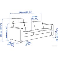 Диван Ikea Вимле 293.062.55 (черный)