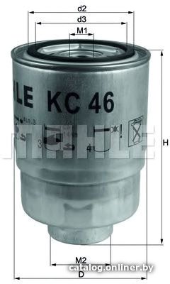 Топливный фильтр Mahle Knecht KC46