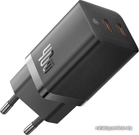 Сетевое зарядное Baseus GaN5 Pro Fast Charger C+C 40W CCGP180101 (черный)