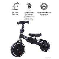Беговел-велосипед Bubago Flint BG-FP-2 с ручкой (черный/белый)