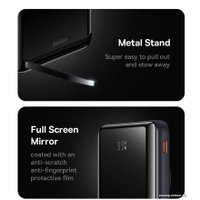 Внешний аккумулятор Baseus Magnetic Bracket Wireless Fast Charge 10000mAh PPCX080005 (сиреневый)