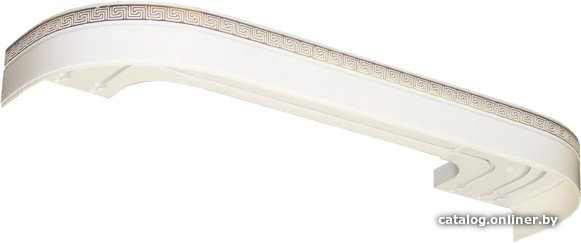 Карниз для штор Legrand Греция 48067436 (3.6 м, трехрядный, белый глянец)