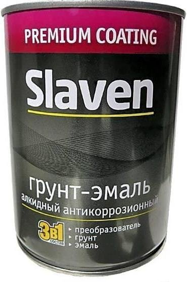 

Эмаль Slaven Ультра по ржавчине RAL9005 1.2 кг (черный)