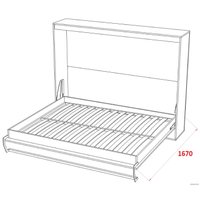 Кровать-трансформер Макс Стайл Strada 18мм 140x200 (белый базовый W908 ST2)