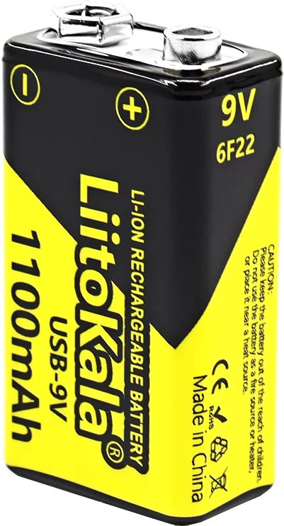 

Аккумулятор LiitoKala USB-9V (1 шт.)