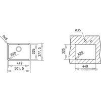 Кухонная мойка TEKA Undermount Radea 450/325 Песочный [88489]