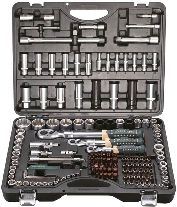 

Универсальный набор инструментов RockForce RF-41501-5 (156 предметов)