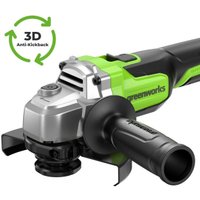 Угловая шлифмашина Greenworks AG590 3201007CUG (с 1-им АКБ, сумка)