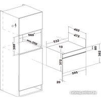 Микроволновая печь Weissgauff BMWO-341 DB Black Edition