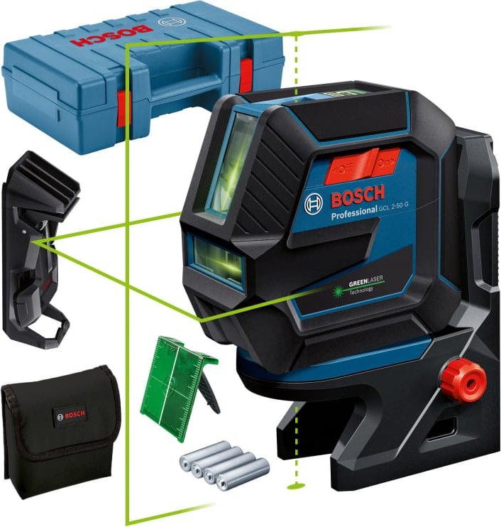 

Лазерный нивелир Bosch GCL 2-50 G Professional 0601066M02 (RM 10+DK 10, кейс)