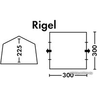 Тент-шатер FHM Rigel 000034-0004 (синий/серый)