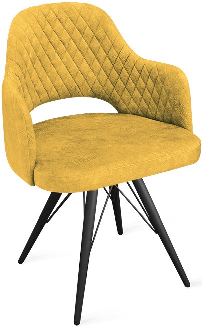 

Стул Трия Калипсо К3 (черный муар/микровелюр Wellmart Yellow)