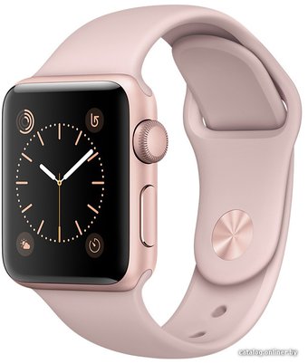 Умные часы Apple Watch Series 2 38mm Rose Gold with Pink Sand Sport Band [MNNY2]