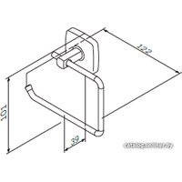 Держатель для туалетной бумаги AM.PM Gem A9034100