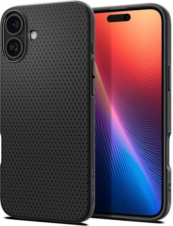 

Чехол для телефона Spigen Liquid Air для iPhone 16 Plus ACS08066 (черный)