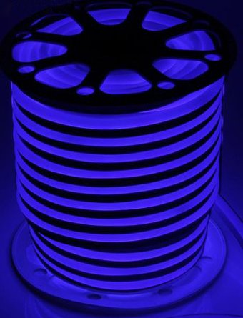 Гибкий неон Luazon Led-120 (50 м, синий) [1431322]