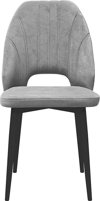 

Стул Трия Капри конус Т2 исп.2 (черный муар/велюр серый)