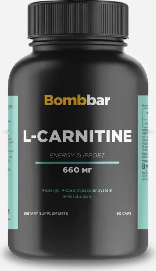 

L-карнитин Bombbar L-Carnitine (60 капсул)