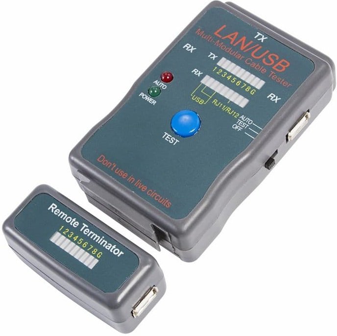 

Тестер Rexant RJ-45+USB 12-1011