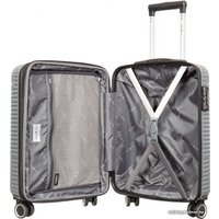 Чемодан-спиннер Gianni Conti Valencia GC201 55 см (серебристо-серый)