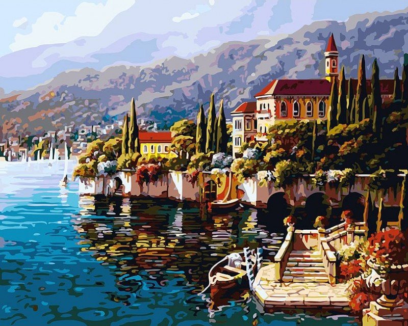 

Картина по номерам Белоснежка Варенна. Италия 370-AB