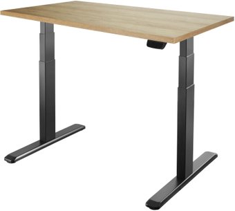 Стол с регулировкой высоты ErgoSmart Ergo Desk Prime 1360x800x36 мм (дуб натуральный/черный)