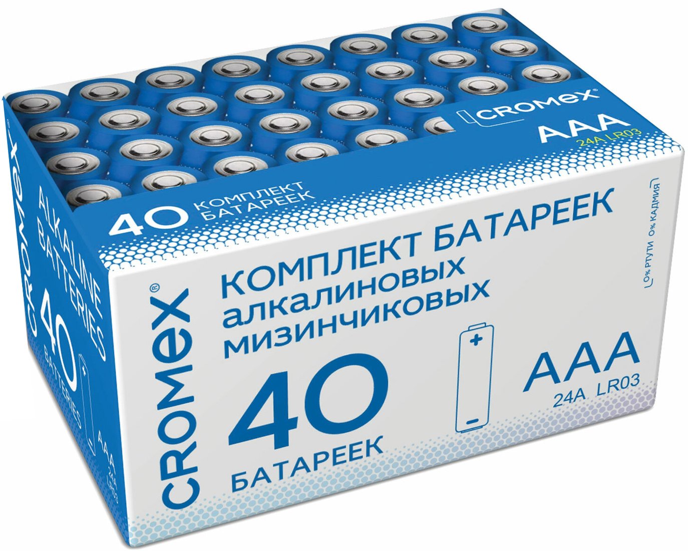 

Батарейка Cromex Alkaline АAA LR03 24А 40шт