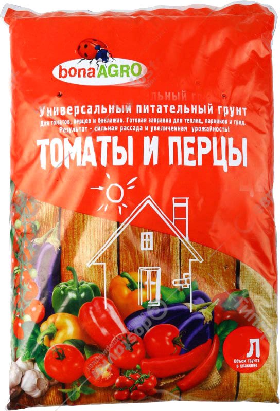 

Грунт Bona Agro Для томатов и перцев (5 л)