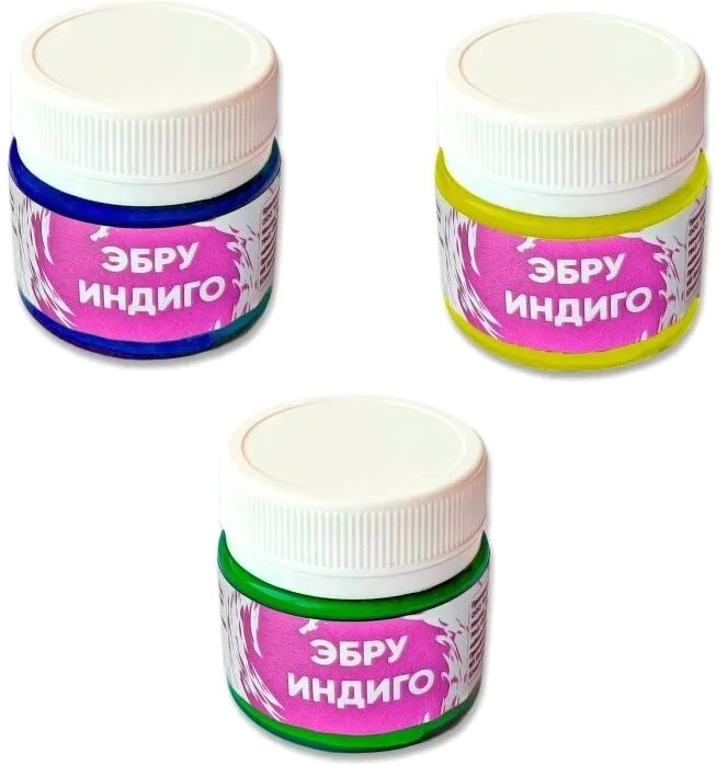

Набор для рисования Unid Эбру Индиго EUMIX1 (желтый/синий/зеленый)