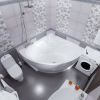 Ванна Triton Сабина 160x160 (с каркасом, экраном и сифоном)