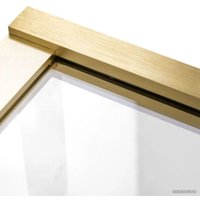 Стеклянная шторка для ванны Rea Elegant 70 (матовое золото/прозрачное стекло) в Солигорске