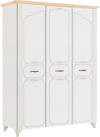 Шкаф распашной МСТ. Мебель Элен 7 (дуб фактурный/лиственница/перламутр)