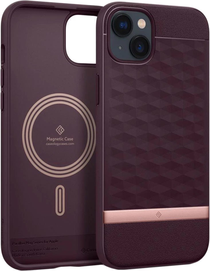 

Чехол для телефона Caseology Parallax Mag iPhone 14 ACS05076 (burgundy)