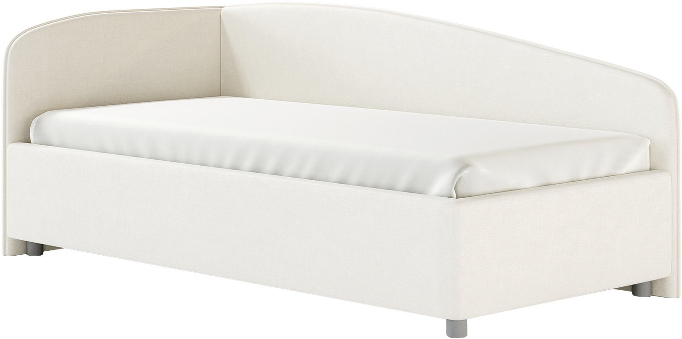 Кровать Сонум Paola L 90x200 (микровелюр белый)