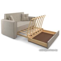 Диван Мебель-АРС Санта (бархат бежевый Star Velvet 6 Light Beige)