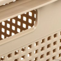 Коробка для хранения Violet Лофт с крышкой 562120 21 л (латте)