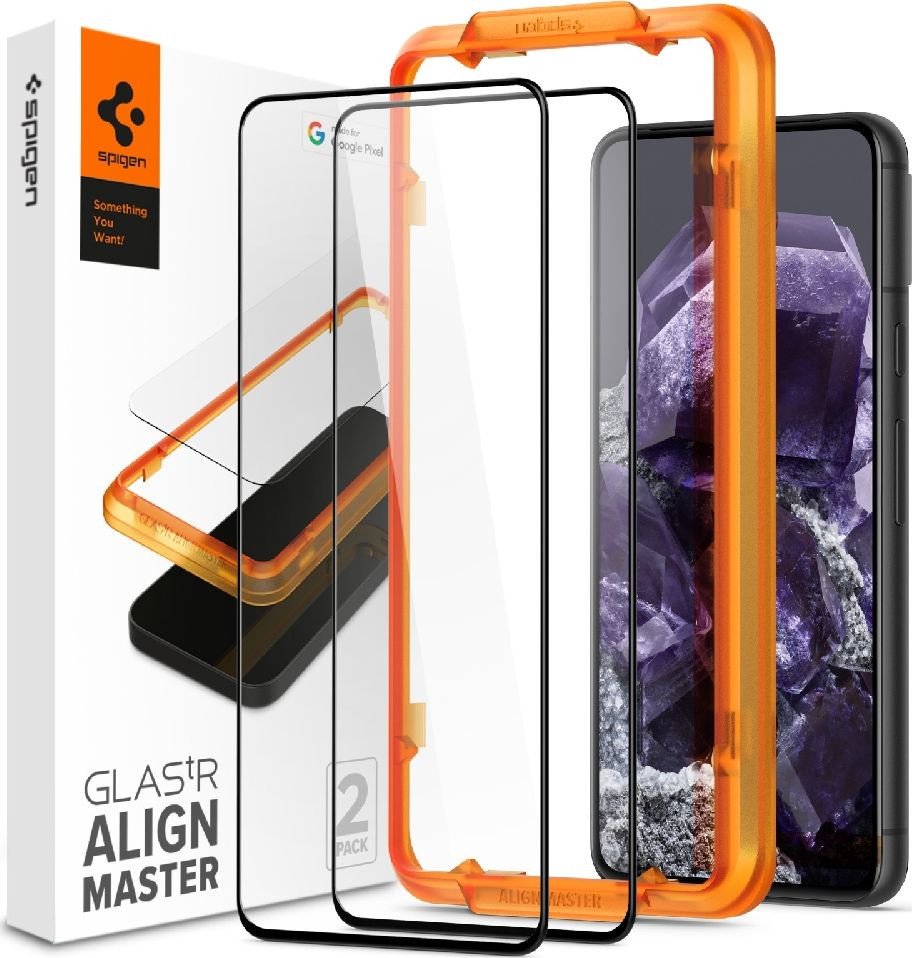 

Защитное стекло Spigen ALM Glas TR для Google Pixel 8 AGL07396 (2шт)