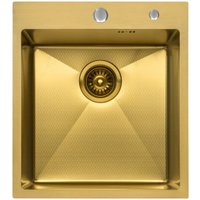 Кухонная мойка Diamond 450*500, коландер, дозатор GOLD DECOR