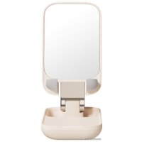 Подставка Baseus Seashell Series Phone Stand (с зеркалом, бежевый)